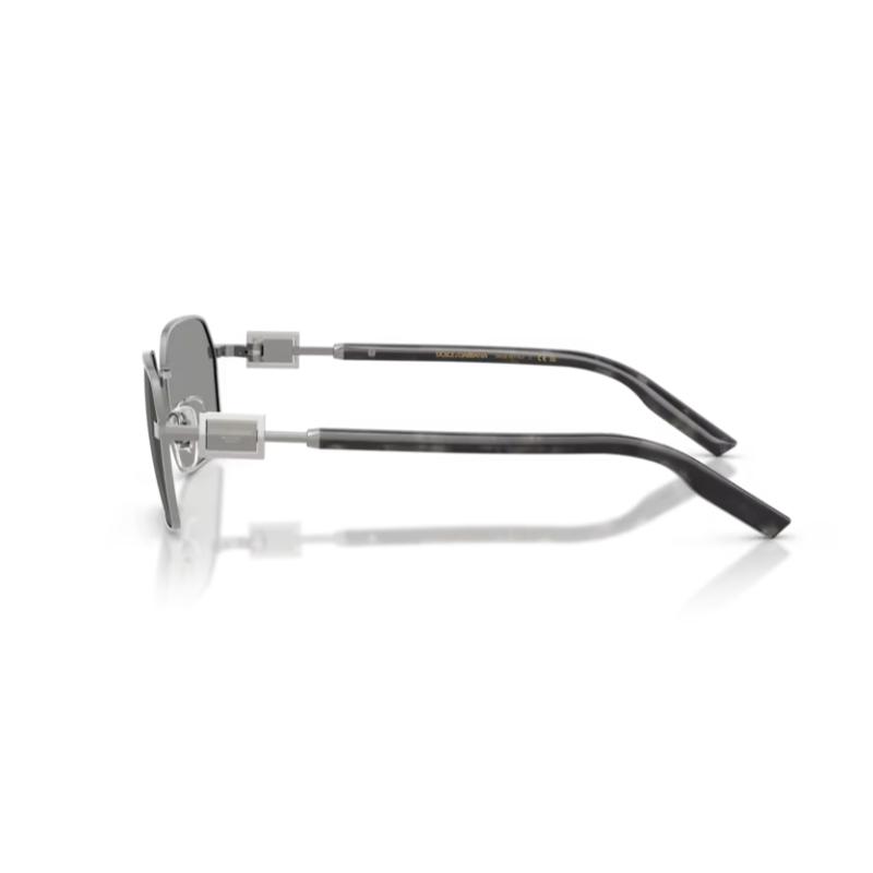 Dolce & Gabbana DG2316 Sunglasses Gunmetal Frame with Grey Lens