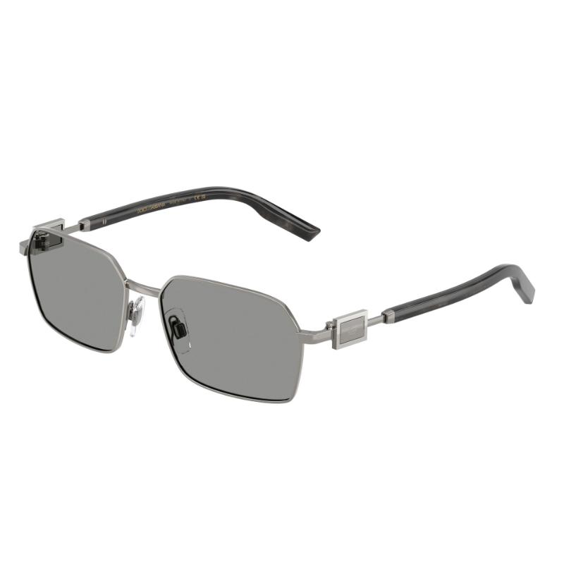 Dolce & Gabbana DG2316 Sunglasses Gunmetal Frame with Grey Lens