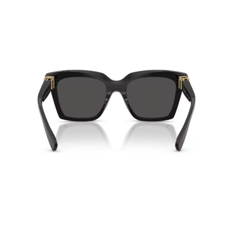 Dolce & Gabbana DG4498 Sunglasses Black Frame with Dark Grey Lens