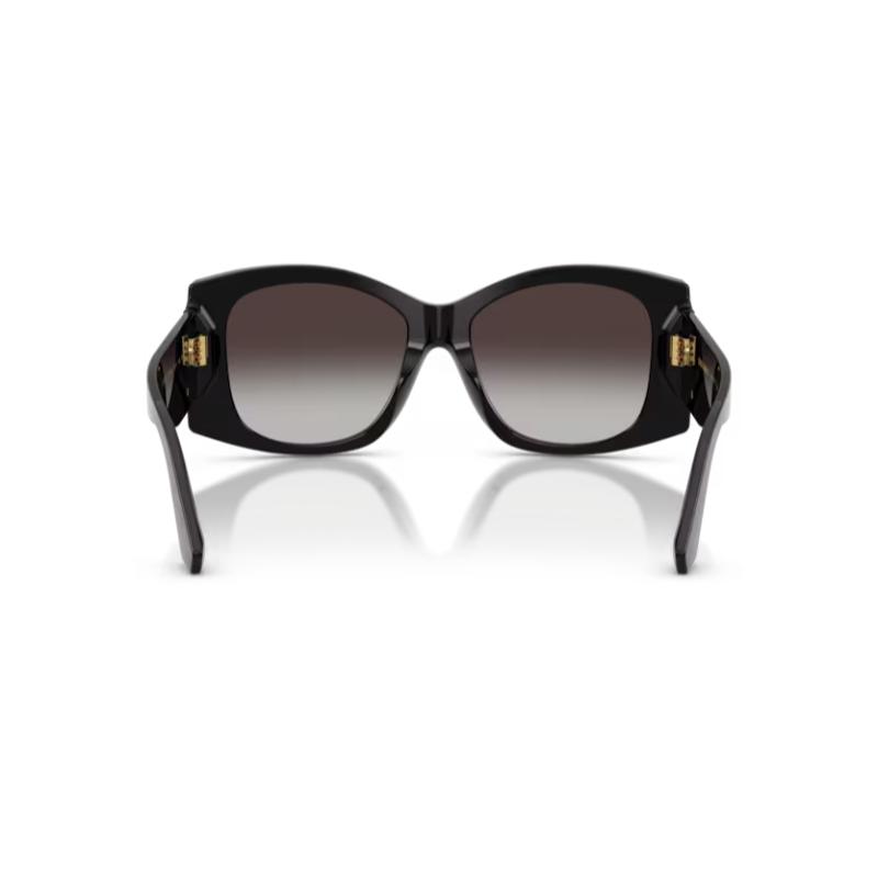 Dolce & Gabbana DG4501 Griffe Sunglasses Black Frame with Gradient Grey Lens