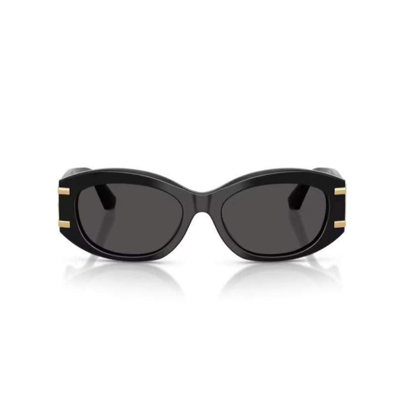 Dolce & Gabbana DG4502 Sunglasses Black Frame with Dark Grey Lens