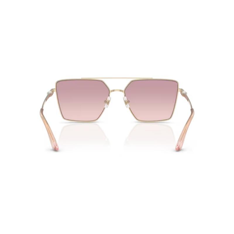 Jimmy Choo JC4016HB Sunglasses Pale Gold Frame with Brown Gradient Dark Violet Lens