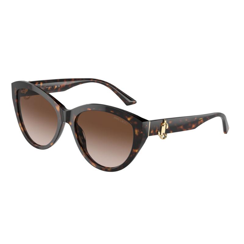 Jimmy Choo JC5007 Sunglasses Havana Frame with Gradient Brown Lens