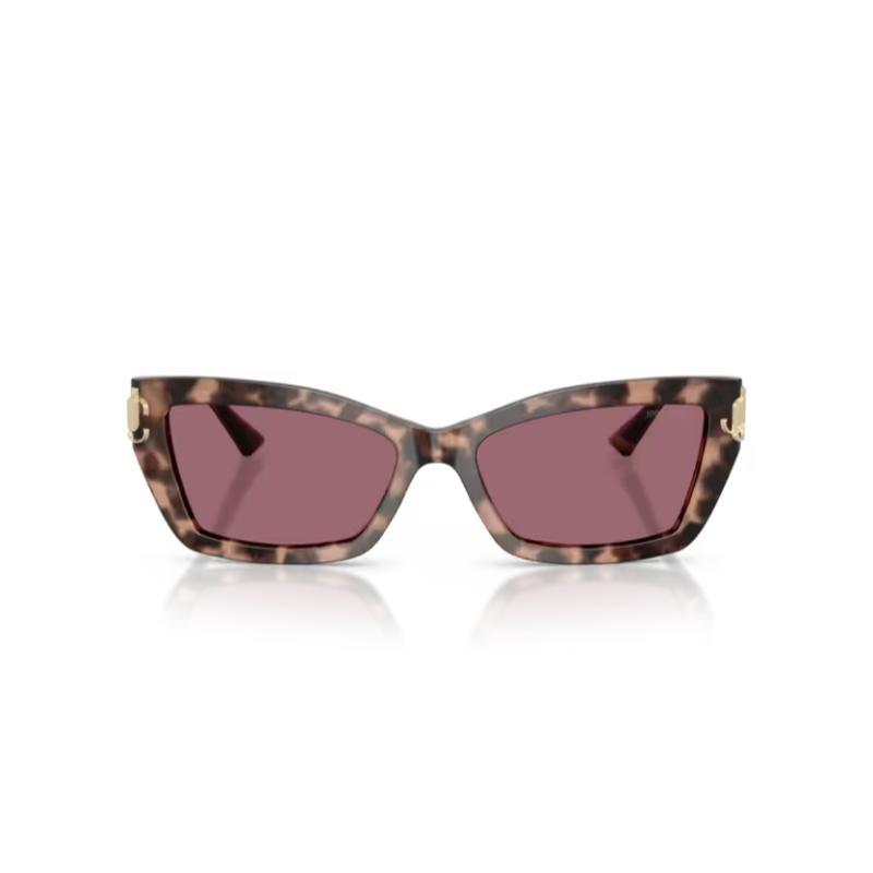 Jimmy Choo JC5011 Sunglasses Pink Havana Frame with Gradient Violet Lens