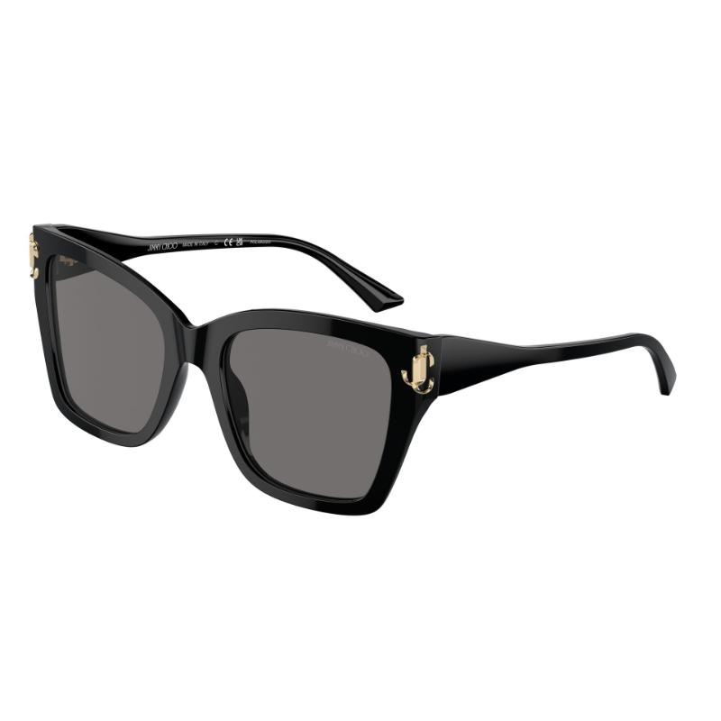 Jimmy Choo JC5012 Sunglasses Black Frame with Polarized Gradient Grey Lens