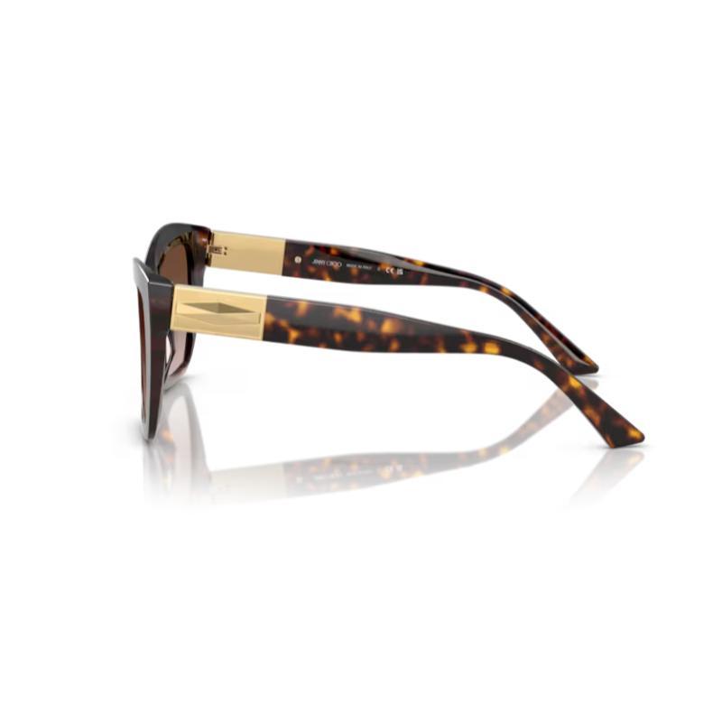Jimmy Choo JC5031 Sunglasses Havana Frame with Gradient Brown Lens