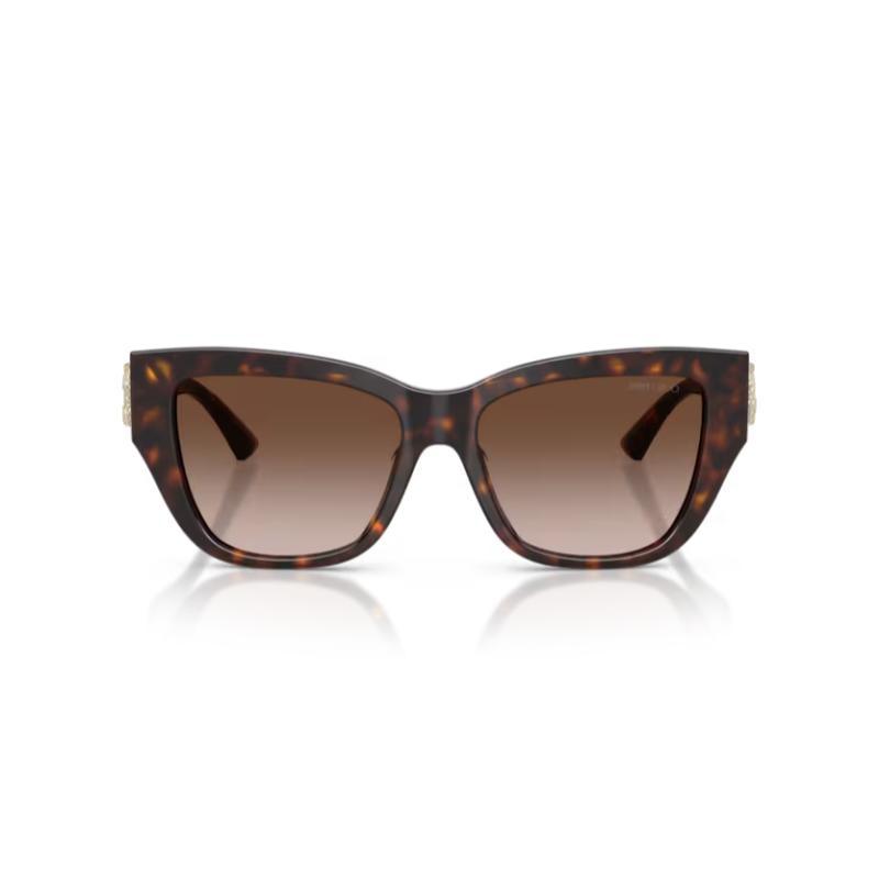 Jimmy Choo JC5039 Sunglasses Havana Frame with Gradient Brown Lens