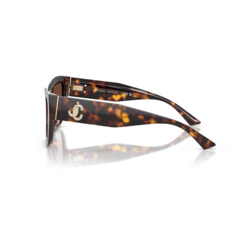 Jimmy Choo JC5039 Sunglasses Havana Frame with Gradient Brown Lens
