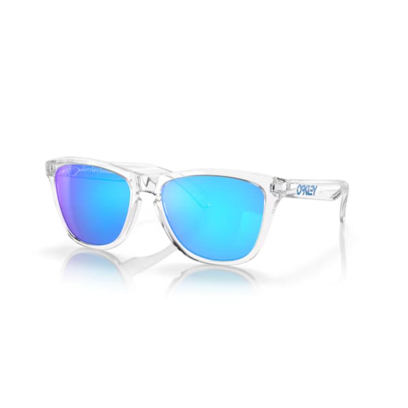Oakley Frogskins Crystal Clear Frames with PRIZM Sapphire Lenses