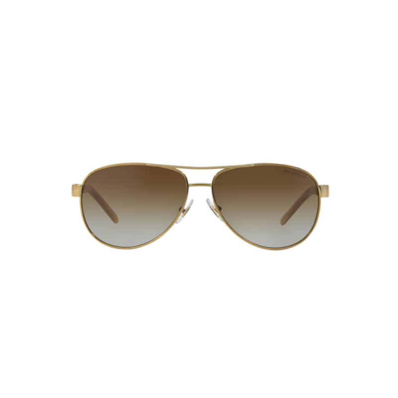 Ralph  RA4004 Shiny Gold Frame with Polarized Polar Gradient Brown Lens