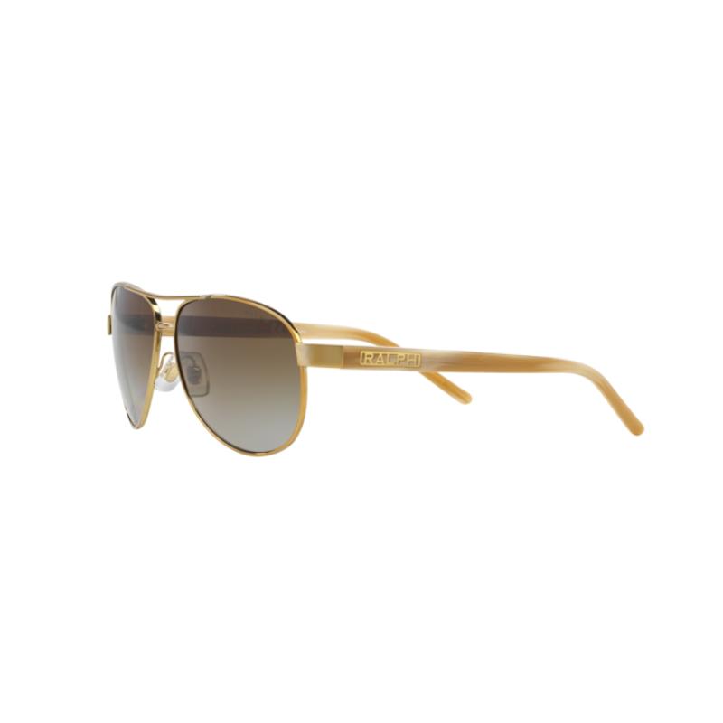 Ralph  RA4004 Shiny Gold Frame with Polarized Polar Gradient Brown Lens