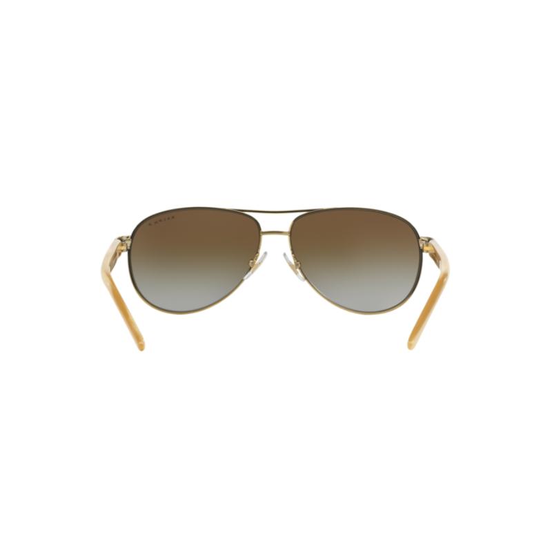 Ralph  RA4004 Shiny Gold Frame with Polarized Polar Gradient Brown Lens