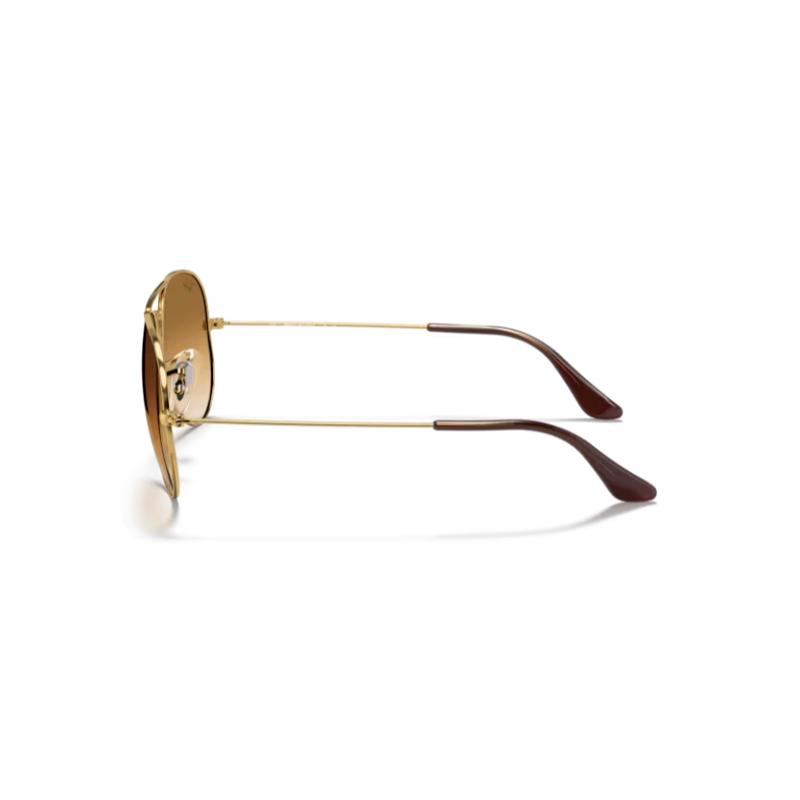 Ray-Ban Aviator Gold Frame Sunglasses with Light Brown Gradient lenses
