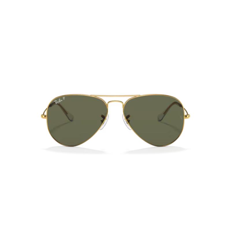Ray-Ban Aviator Gold Frame Classics with Polarized lenses