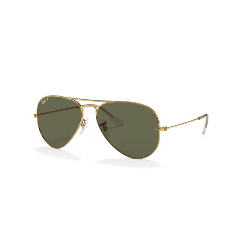 Ray-Ban Aviator Gold Frame Classics with Polarized lenses