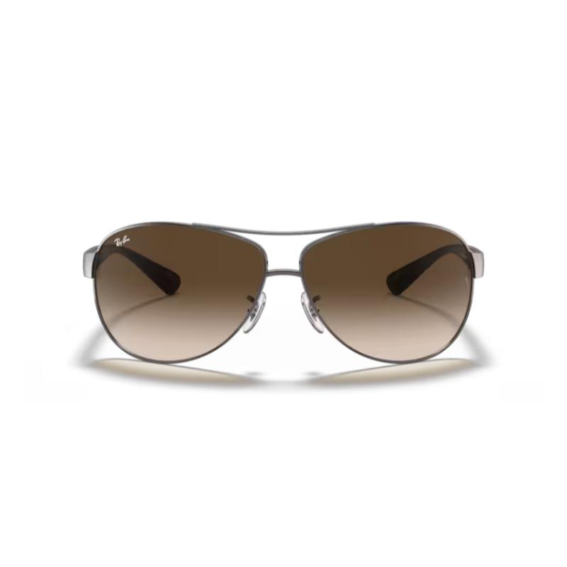 Ray-Ban Metal Wrap Around Style Sunglasses - Gunmetal Grey