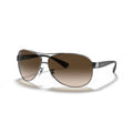 Ray-Ban Metal Wrap Around Style Sunglasses - Gunmetal Grey