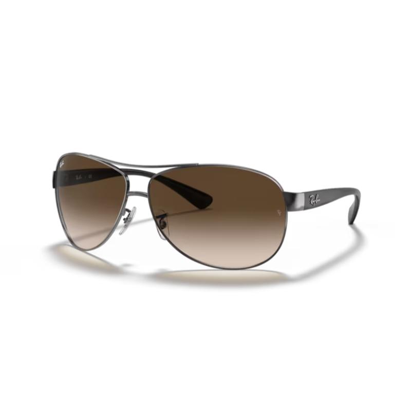 Ray-Ban Metal Wrap Around Style Sunglasses - Gunmetal Grey