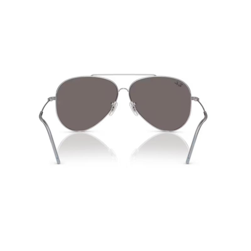 Ray-Ban Aviator Reverse Silver Frame &  Light Blue Lens
