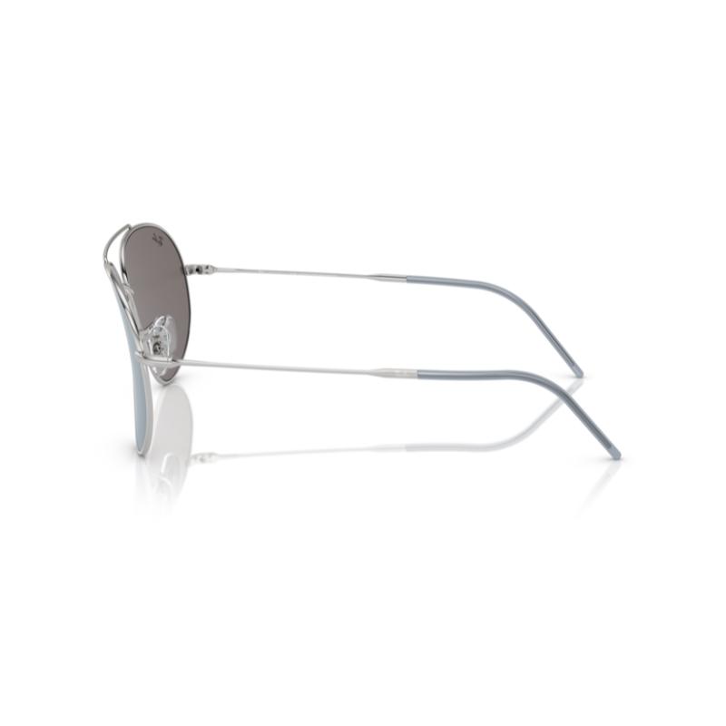 Ray-Ban Aviator Reverse Silver Frame &  Light Blue Lens