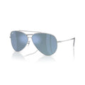 Ray-Ban Aviator Reverse Silver Frame &  Light Blue Lens