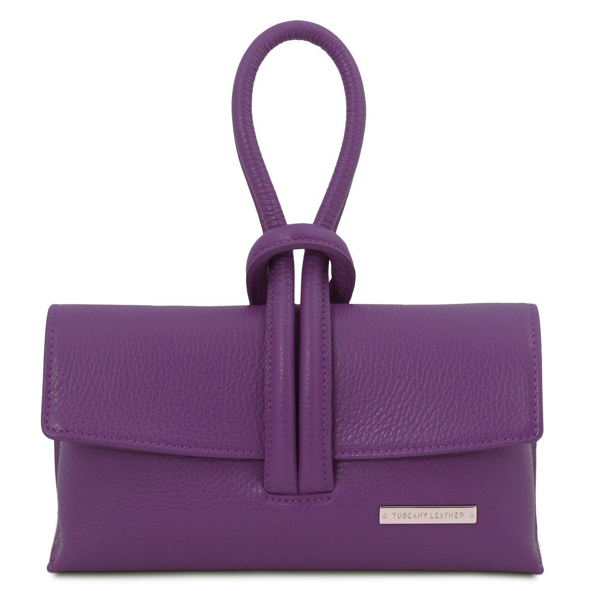 Tuscany Leather TL Clutch Bag Purple