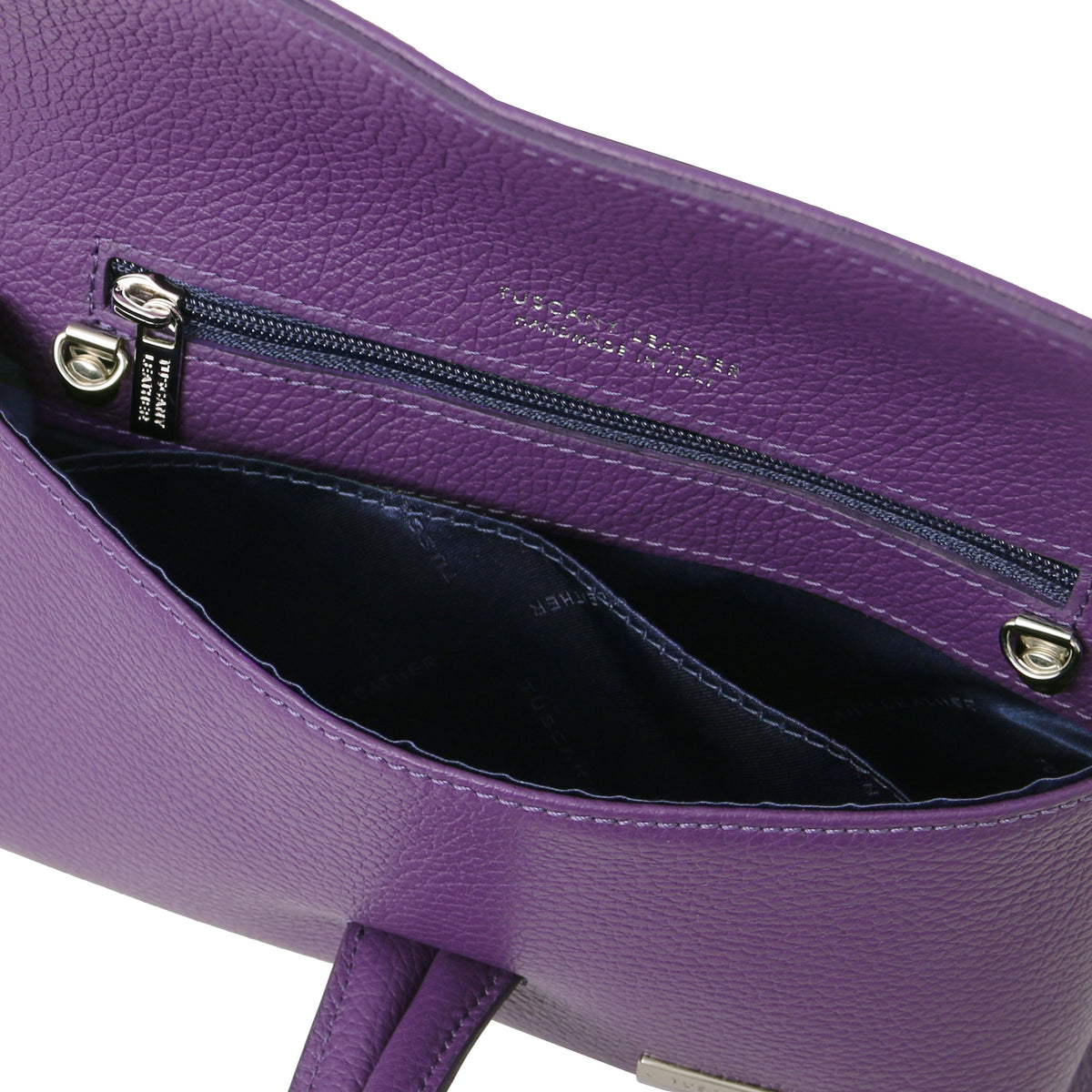 Tuscany Leather TL Clutch Bag Purple