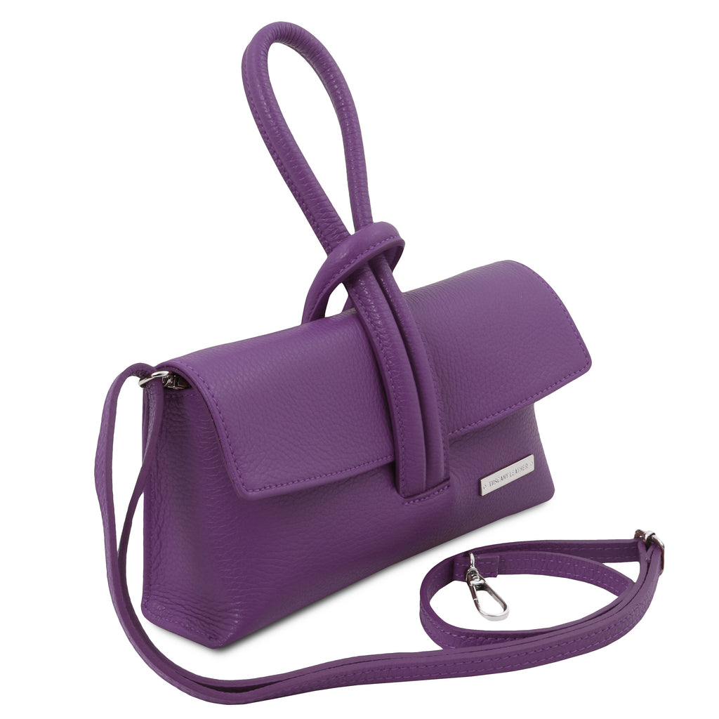 Tuscany Leather TL Clutch Bag Purple
