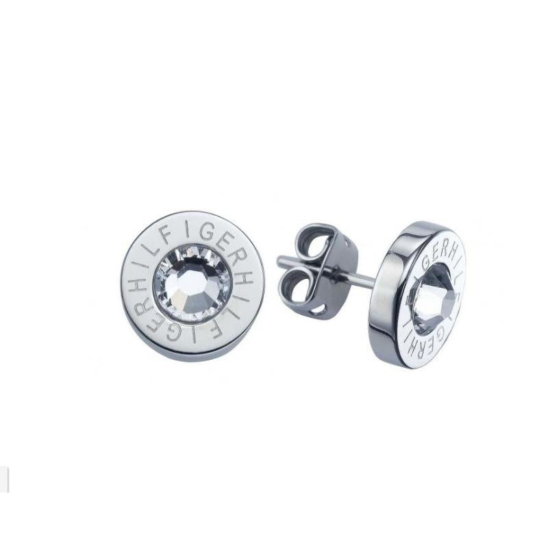 Tommy Hilfiger Silver Tone Stud Earrings