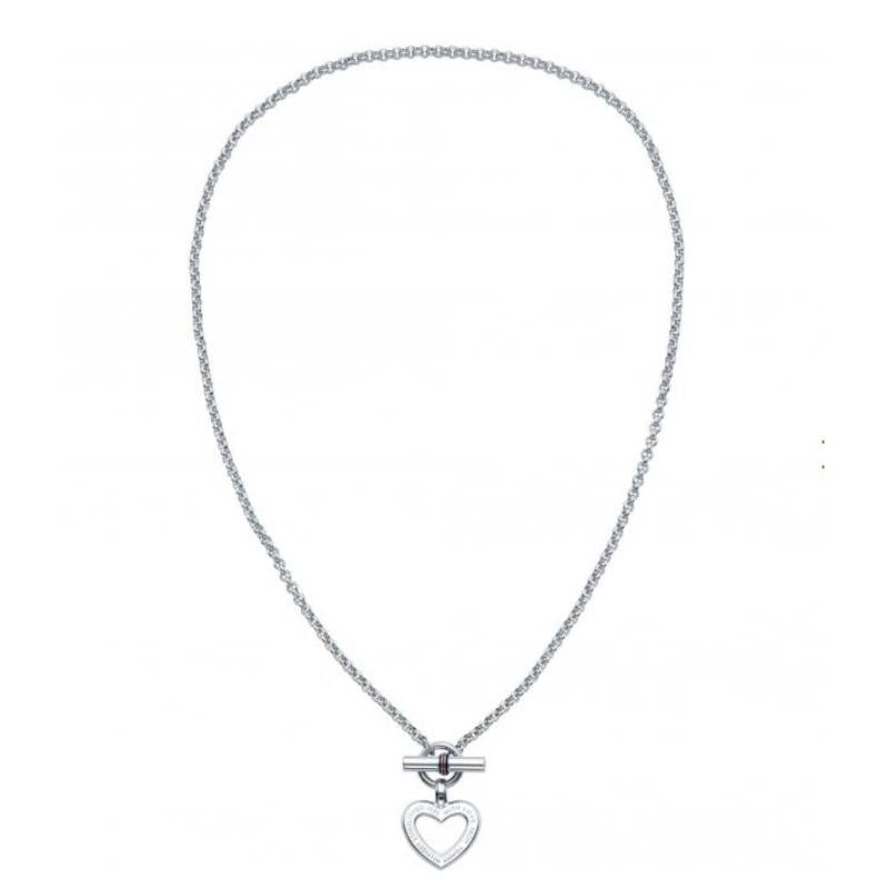 Tommy Hilfiger Open Heart Stainless Steel Necklace