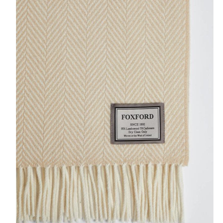 Foxford Keem Bay Cashmere and Lambswool Throw