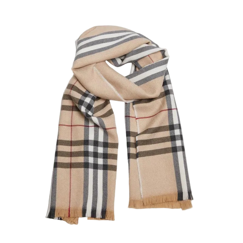 Foxford Extra Fine Merino Wool Scarf Classic Camel