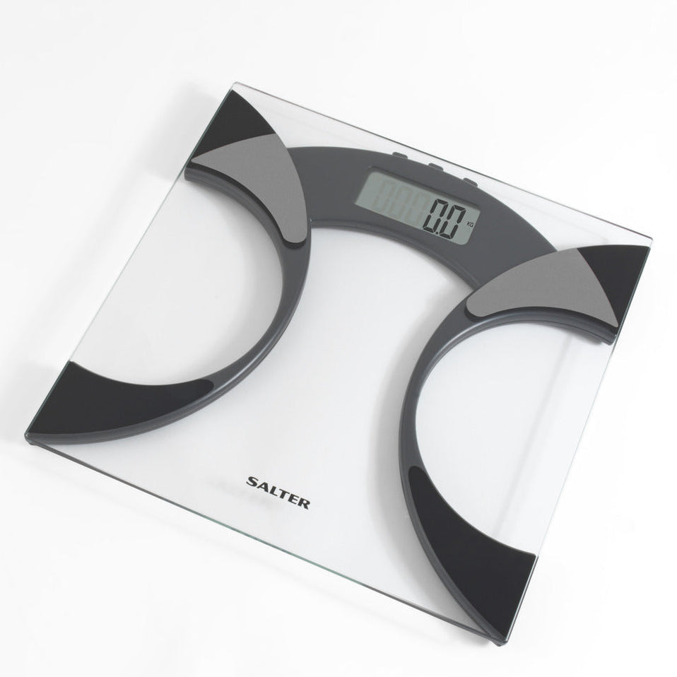 Salter GLASS Ultra Slim Analyser Scale Black