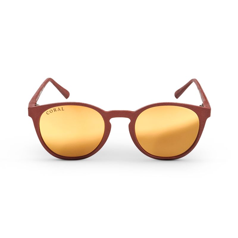 Coral Eyewear Albacore - Polarised Mirror Sunglasses Brown/Gold