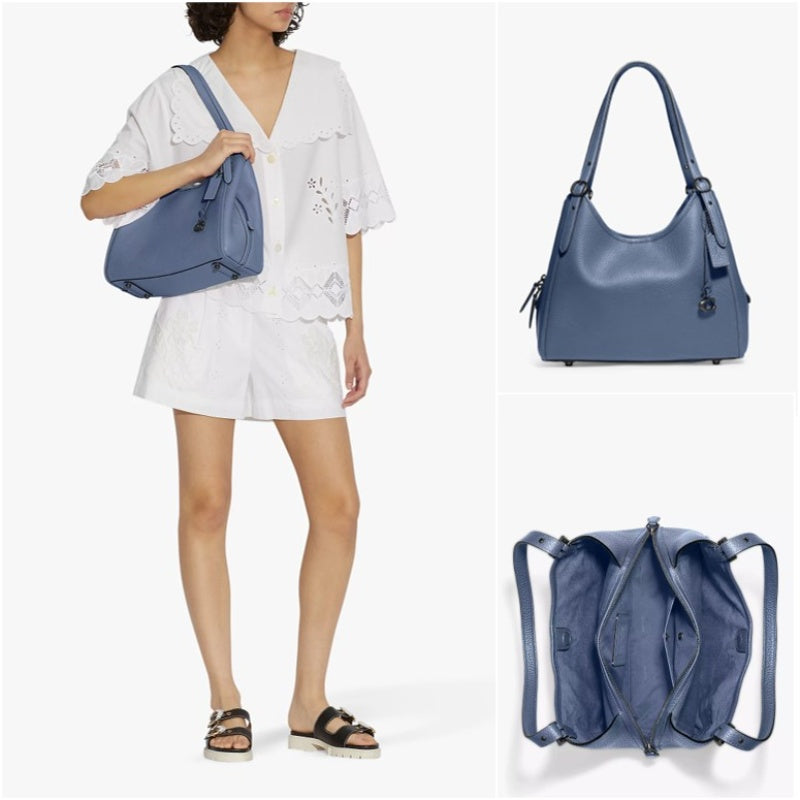 Coach Lori Shoulder Bag - V5/Washed Chambray