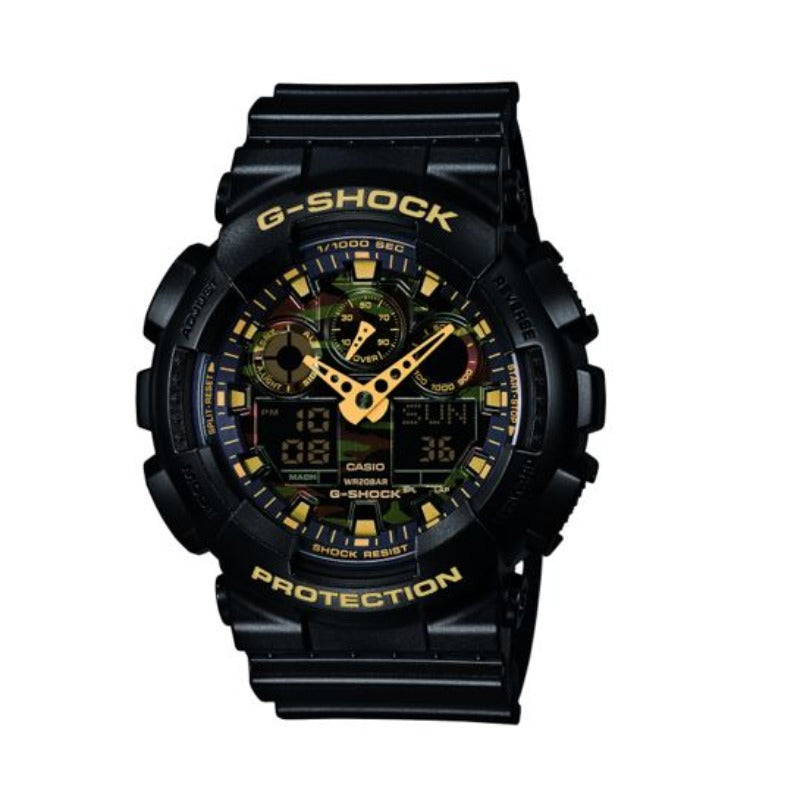 Casio G Shock GA100CF Black Watch