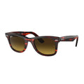 Ray-Ban Wayfarer Striped Red with Brown Gradient