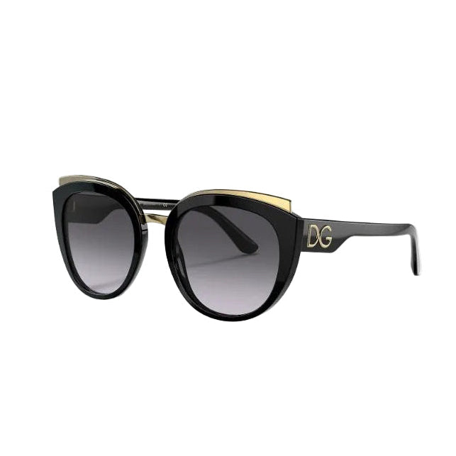 Dolce & Gabbana DG4383 Black Frame with Light Grey Gradient Black Lens