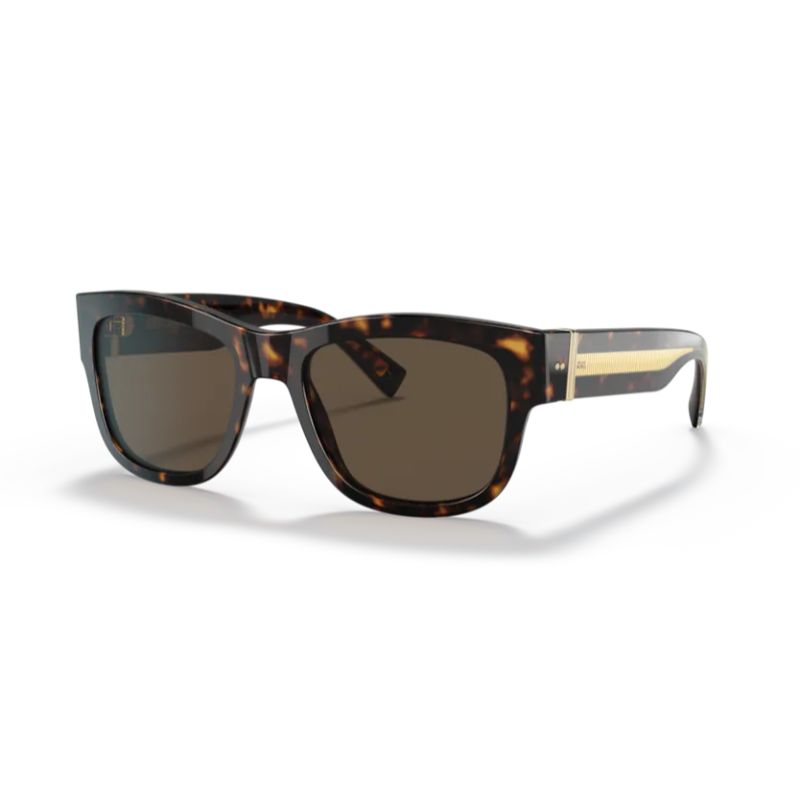 Dolce & Gabbana DG4390 Havana Frame with Dark Brown Lens