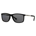Emporio Armani Rubber Black Frame with Grey Polarized Lens