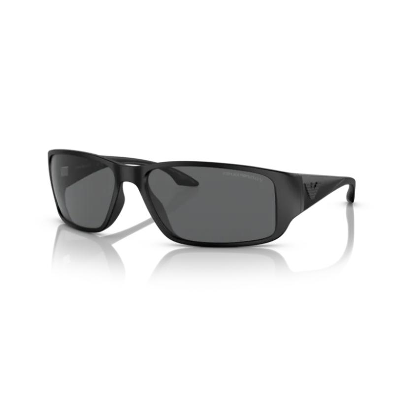 Emporio Armani Rubberised Black Frame with Dark Grey Lens