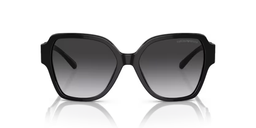 Emporio Armani Shiny Black Frame with Gradiant Grey Lens