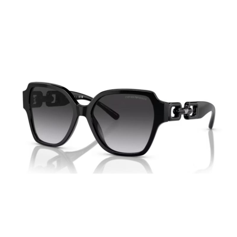 Emporio Armani Shiny Black Frame with Gradiant Grey Lens