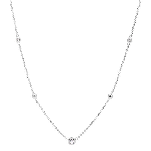 Fossil Glitz Sterling Silver Necklace