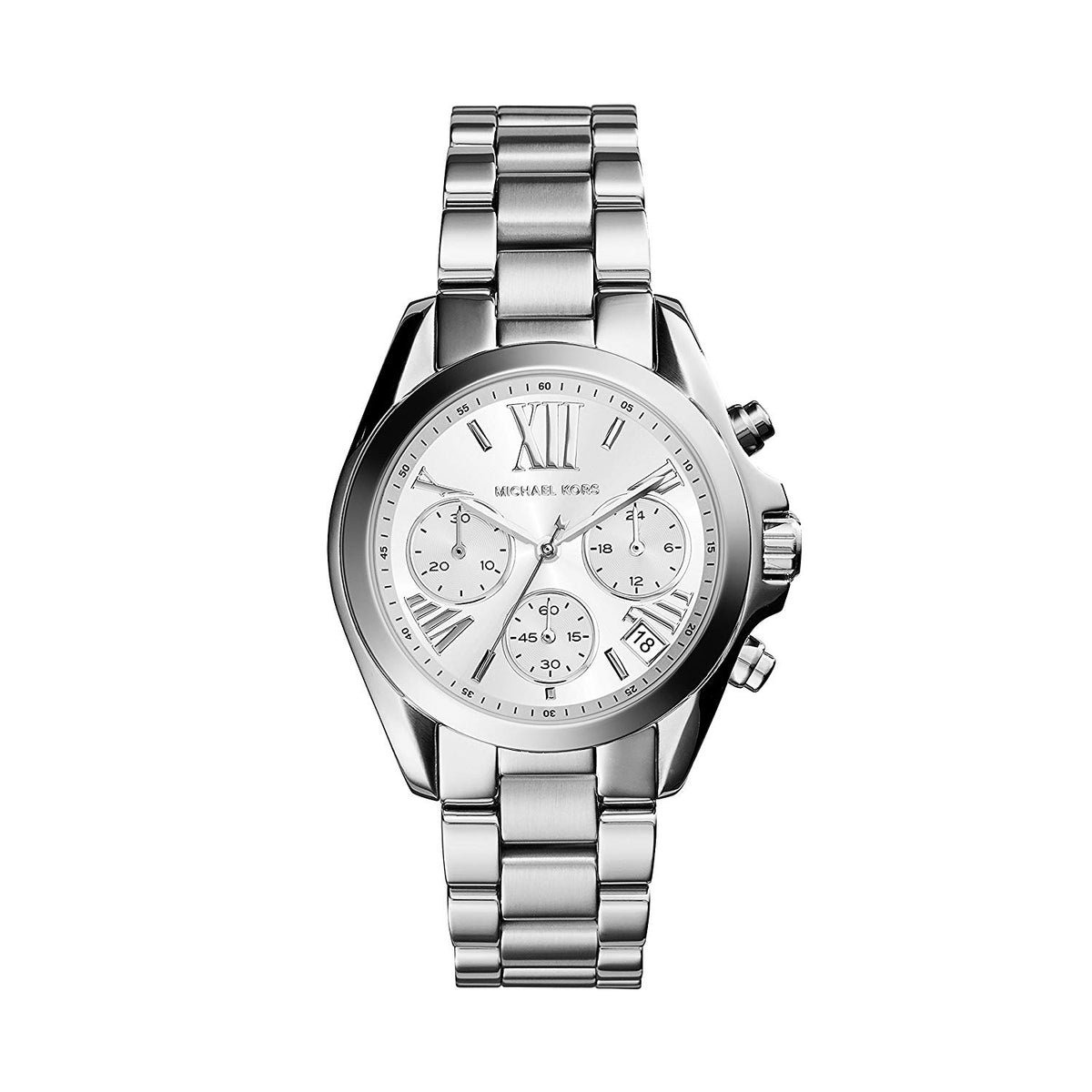 Michael Kors Mini Bradshaw Silver Tone Watch