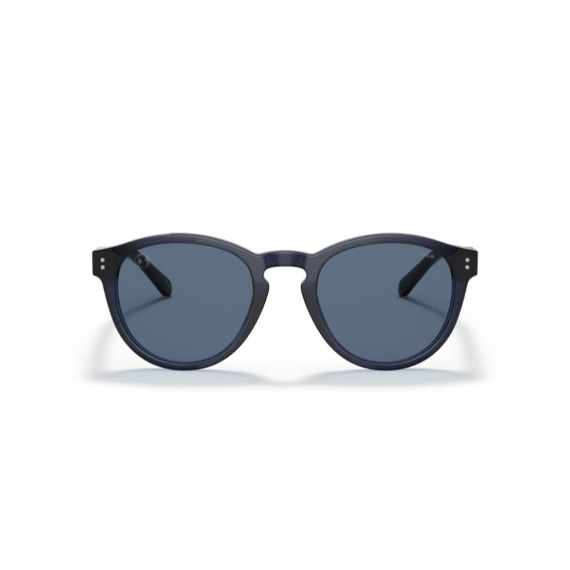 Polo By Ralph Lauren Earth Polo Sunglasses PH4172 Shiny Blue / Dark Blue