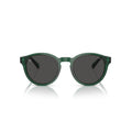 Polo By Ralph Lauren Earth PH4192 Shiny Transp. Green / Dark Grey Sunglasses