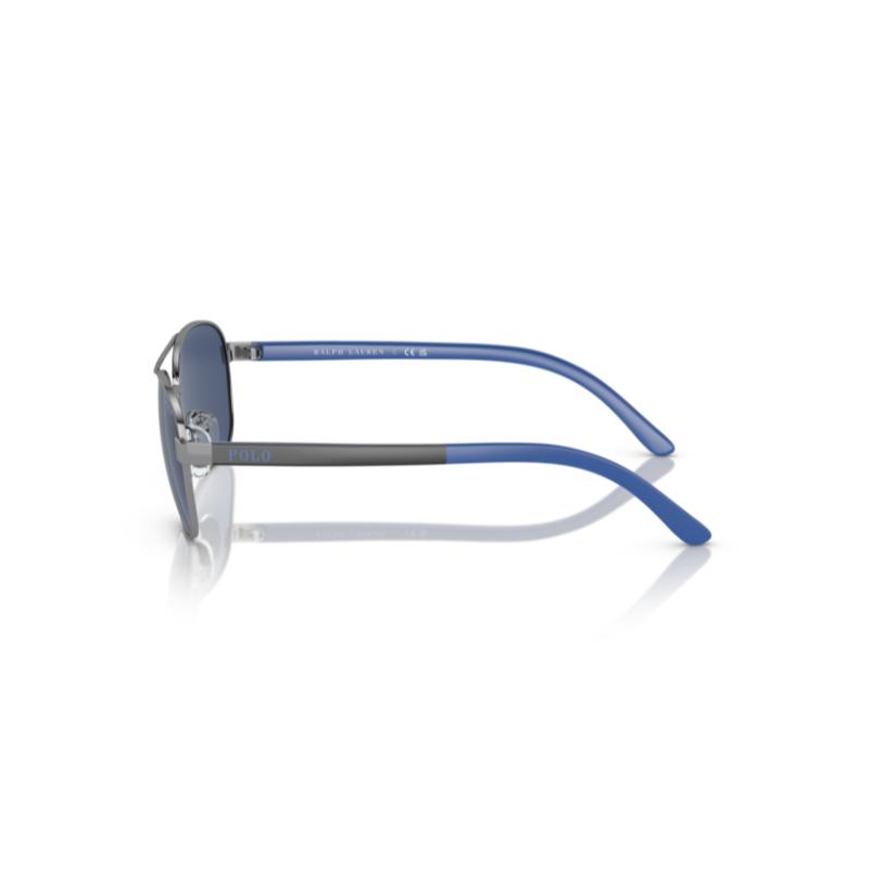 Polo Prep Kids Pilot Sunglasses by Ralph Lauren Shiny Gunmetal / Dark Blue