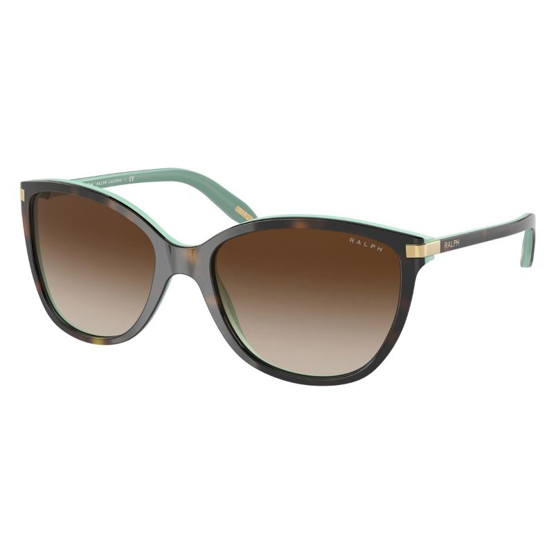 Ralph  RA5160 Shiny Havana on Aquamarine with Gradient Brown Lens