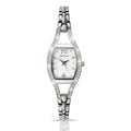 Sekonda Ladies Silver Semi-Bangle White Face Watch